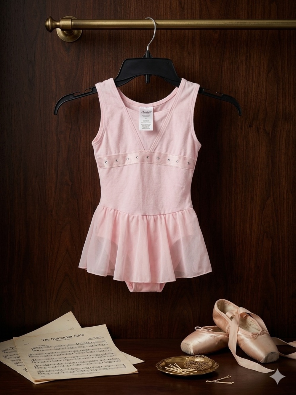 Freestyle by Danskin Pink Skirted Dance Ballet Leotard Girls Size XS